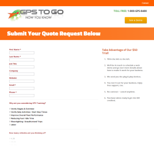 Conversion Optimize Quote Form