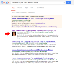 Google Authorship in Search Results